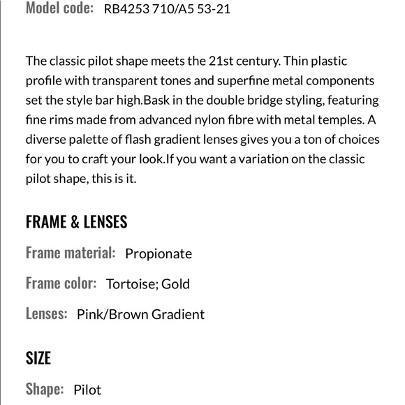 COPY - Ray ban 4253 brown tortoise sunglasses - Picture 3 of 3